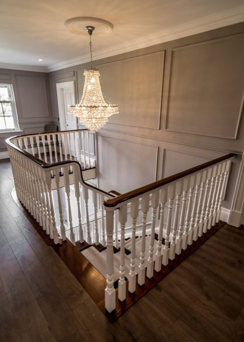 upstairs landing traditional wall panels