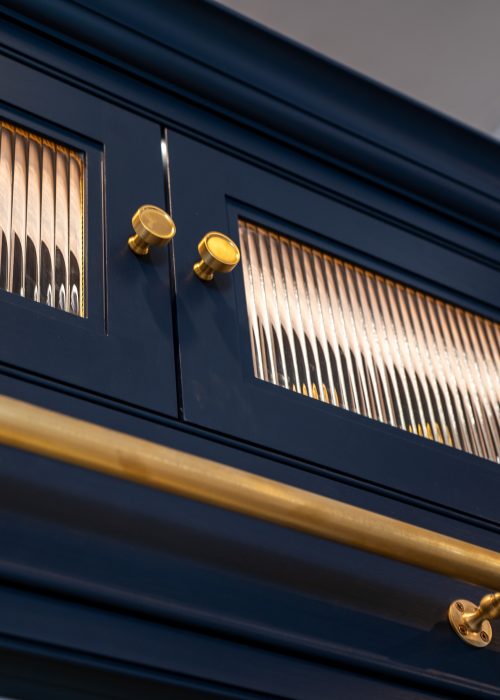 Reeded Glass & cabinetry lights